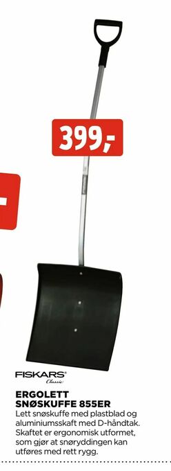 jem & fix Ergolett snøskuffe 855er tilbud