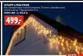 jem & fix Istapp lysslynge tilbud