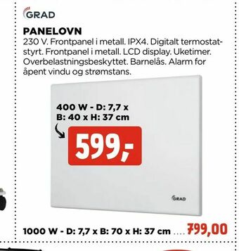 jem & fix Panelovn tilbud