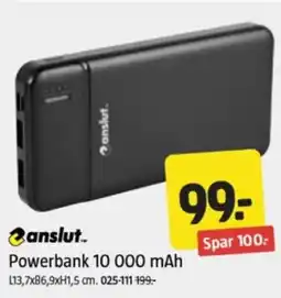 Jula Powerbank 10 000 mah tilbud