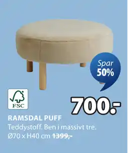 RAMSDAL PUFF