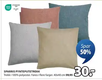 JYSK SPARRIS PYNTEPUTETREKK tilbud