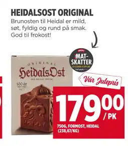 Meny HEIDALSOST ORIGINAL tilbud
