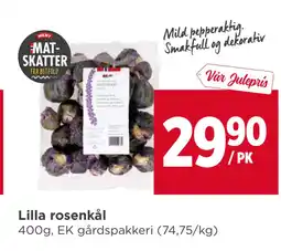Meny Lilla rosenkål tilbud