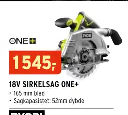 Montér 18V SIRKELSAG ONE+ tilbud