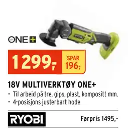 Montér 18V MULTIVERKTØY ONE+ tilbud