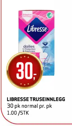 Bunnpris LIBRESSE TRUSEINNLEGG tilbud