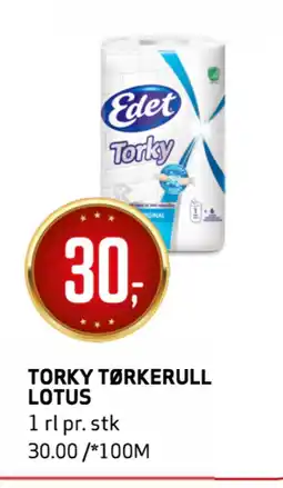 Bunnpris TORKY TØRKERULL LOTUS tilbud