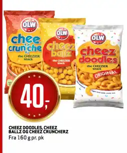 Bunnpris CHEEZ DOODLES, CHEEZ BALLZ OG CHEEZ CRUNCHERZ tilbud