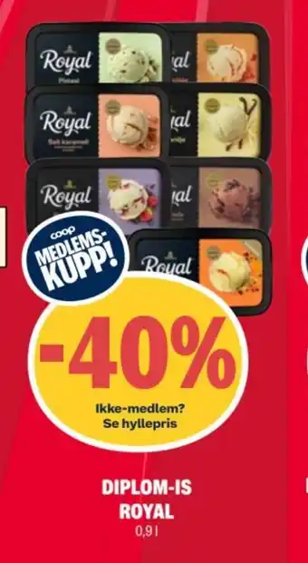 Coop Extra ROYAL Diplom-is tilbud