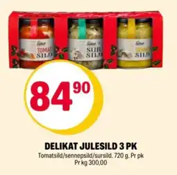 Coop Extra DELIKAT julesild 3 pk tilbud
