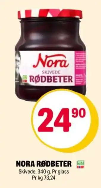 Coop Extra NORA rødbeter Skivede tilbud