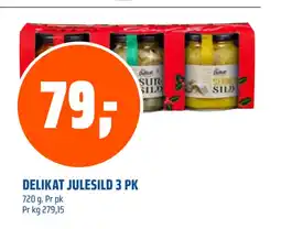 Coop Obs DELIKAT JULESILD 3 PK tilbud