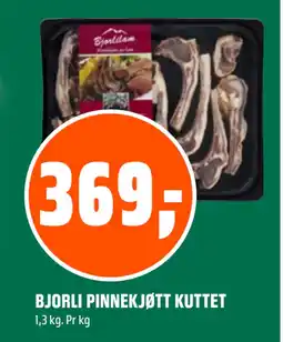 Coop Obs BJORLI PINNEKJØTT KUTTET tilbud