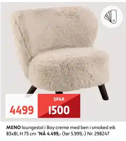Bohus MENO loungestol tilbud
