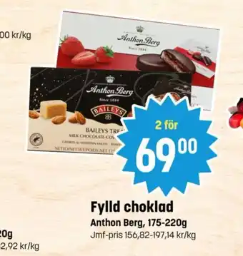 Eurocash ANTHON BERG Fylld choklad tilbud