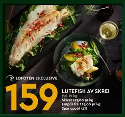 Coop Mega LUTEFISK AV SKREI tilbud