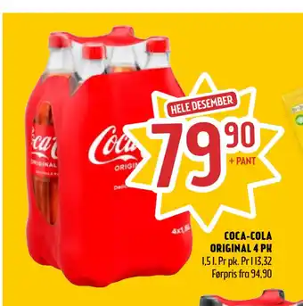 Coop Prix COCA-COLA ORIGINAL 4 PK tilbud