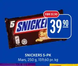 Rema 1000 SNICKERS 5-PK tilbud