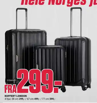 Europris KOFFERT LONDON tilbud