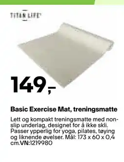 XXL Sport Basic Exercise Mat, treningsmatte tilbud