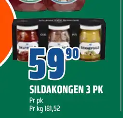 Coop Obs SILDAKONGEN 3 PK tilbud