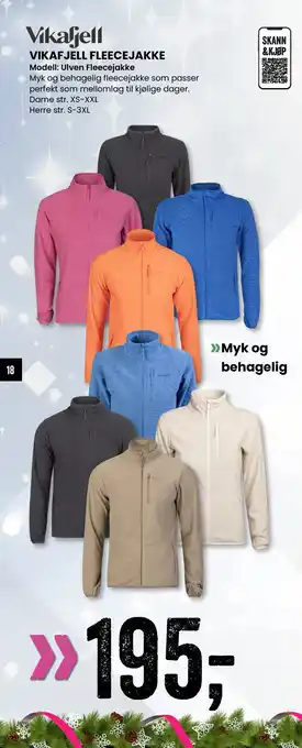 Sport Outlet VIKAFJELL FLEECEJAKKE tilbud