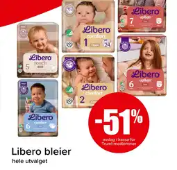 Spar Libero bleier tilbud