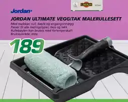 Coop Byggmix Jordan ultimate vegg/tak malerullesett tilbud