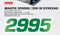 Coop Byggmix Makita sp6000j 1300 w dykksag tilbud