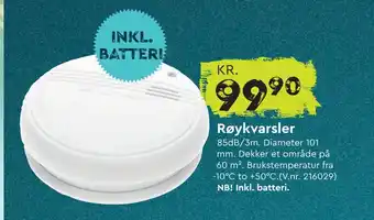 Mekk Røykvarsler tilbud