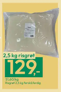 Gigaboks Risgrøt 2,5 kg fersk&ferdig tilbud