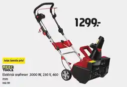 Jula MEEC TOOLS Elektrisk snøfreser 2000 W, 230 V tilbud