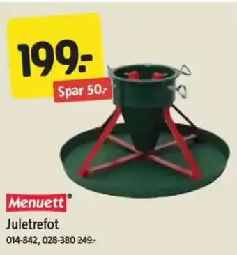 Jula MENUETT Juletrefot tilbud