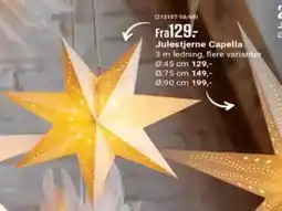 Europris Julestjerne Capella tilbud