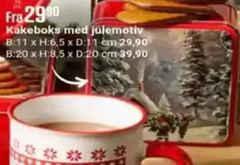 Europris Kakeboks med julemotiv tilbud