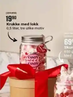 Europris Krukke med lokk tilbud