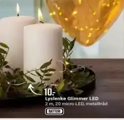 Europris Lyslenke Glimmer LED tilbud