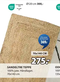 JYSK SANDELTRE TEPPE tilbud