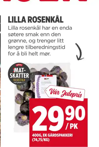 Meny LILLA ROSENKÅL tilbud