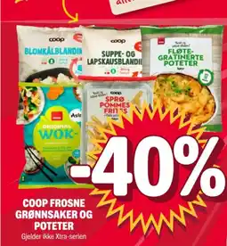 Coop Extra COOP frosne grønnsaker og poteter gjelder tilbud