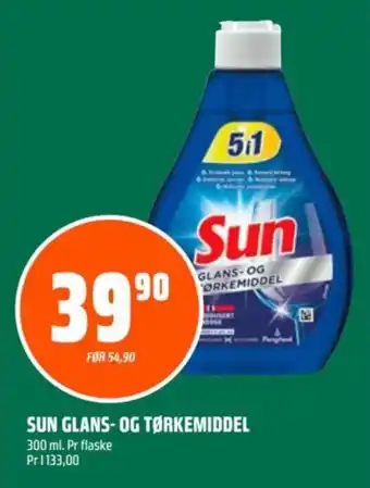 Coop Obs SUN glans- og tørkemiddel tilbud