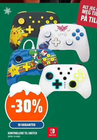 Coop Obs NINTENDO SWITCH Kontrollere til switch tilbud