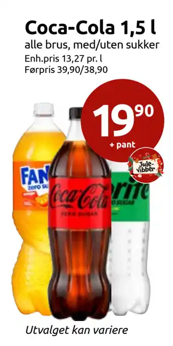 Joker Coca-Cola 1,5 l tilbud