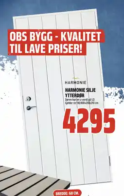 Coop Obs HARMONIE SILJE YTTERDØR tilbud
