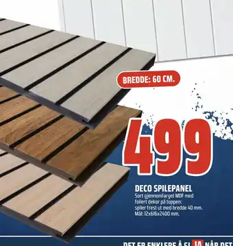 Coop Obs DECO SPILEPANEL tilbud