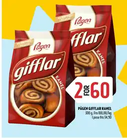 Coop Prix PÅGEN GIFFLAR KANEL tilbud
