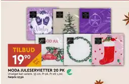 Coop Mega MODA JULESERVIETTER 20 PK tilbud