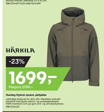 XXL Sport Huntley Hybrid Jacket, jaktjakke tilbud