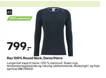 XXL Sport Rav 100% Round Neck, Dame/Herre tilbud